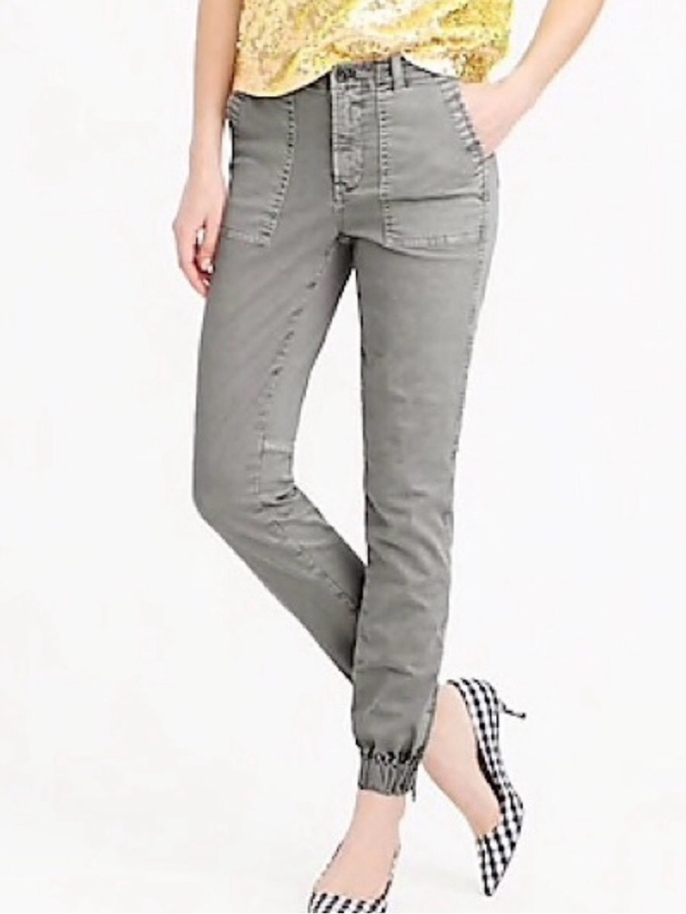 J. Crew Gray chino utility Ankle Jogger